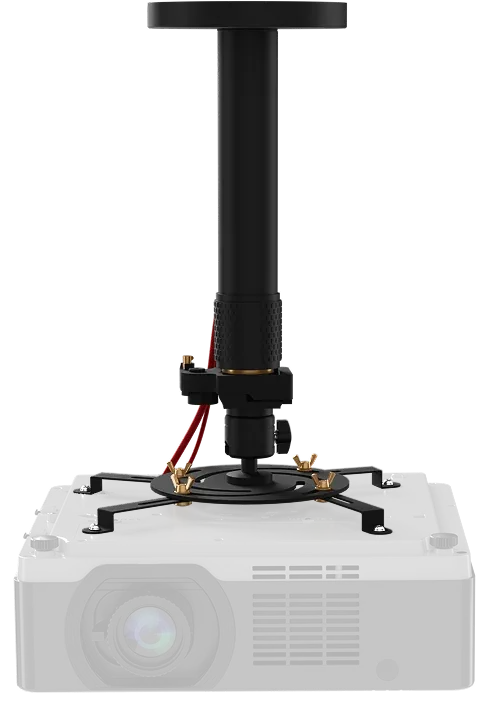 Projector mount at its shorter length