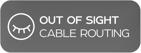 Out of sight cable routing