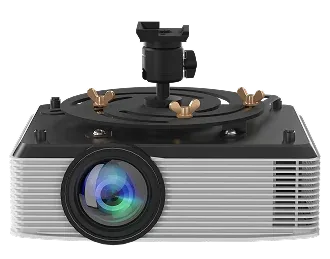 Classic projector attached using the adapter plate